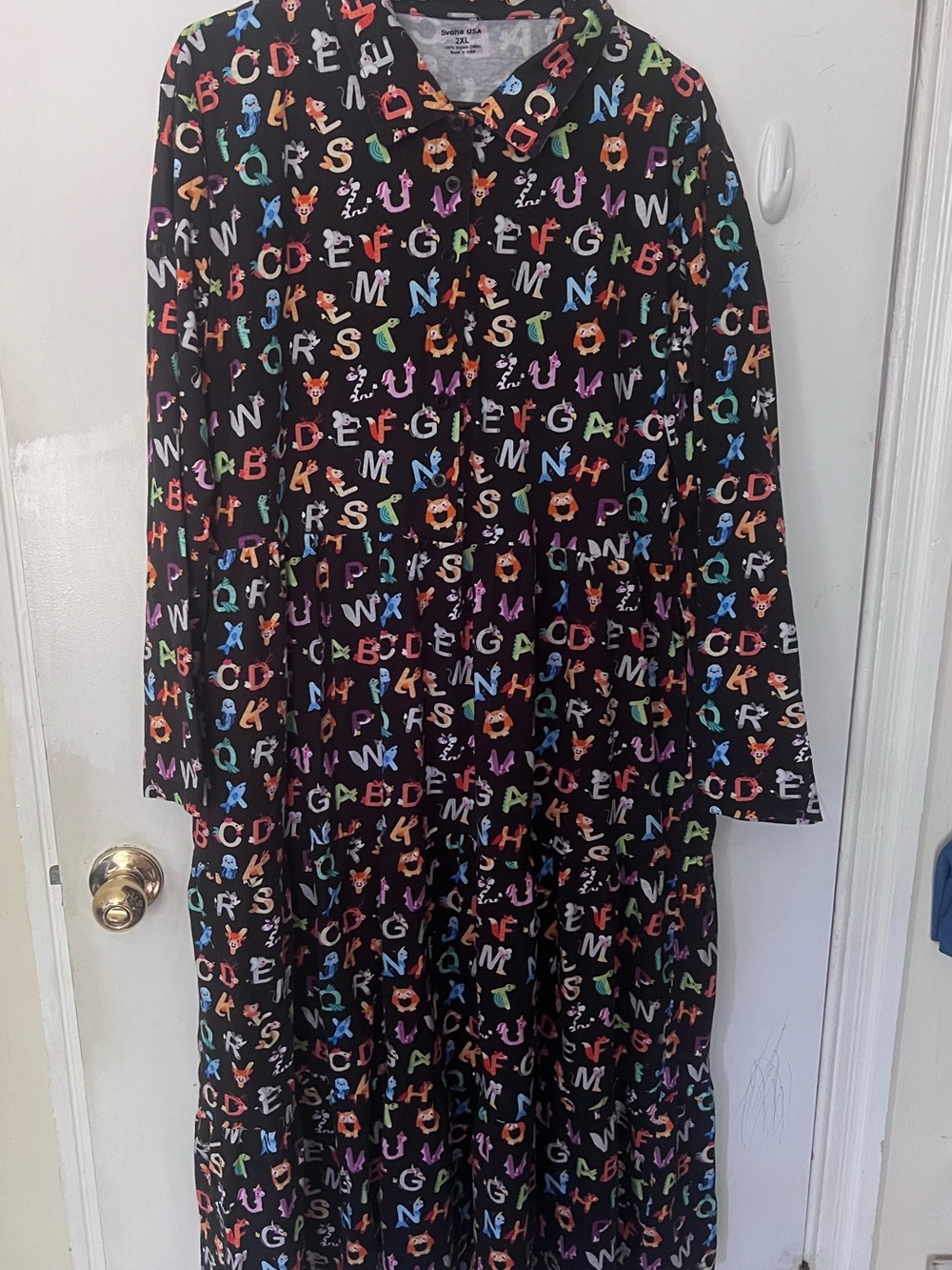 Svaha USA Alphabet Animal dress teacher 2XL